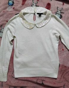 Sparkly Collar Sweater