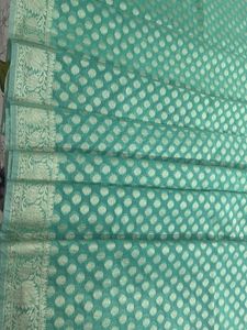 woven design Green Saree