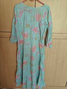Floral Print Cotton Kurti