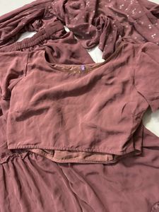 Maroon Kurta Set &amp; Dupatta