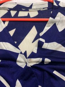 Abstract Print Dress (Short)