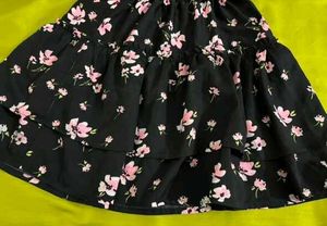 Floral Tiered Mini Skirt