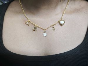 White Charms Necklace