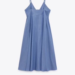 Zara Limited Edition Striped Cotton MIDI Dress
