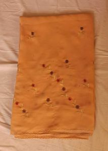 Embroidery flower Saree