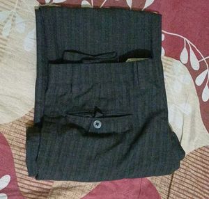 Stylish Grey Striped Pants