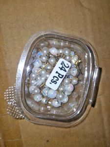 Pearl Hair Earrings 24 Pcs For Braids Or Haistyles