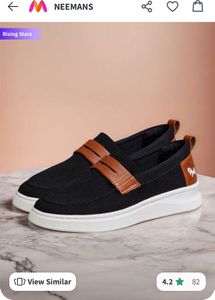 Neeman’s Unisex Black Slip Ons