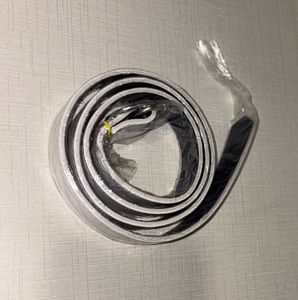 White Faux Leather Belt