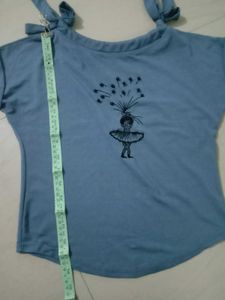 Cute Ballerina Tie-Shoulder Top