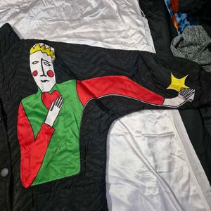 Unique Graphic Puffer Jacket