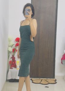 Green Bodycon Midi Dress