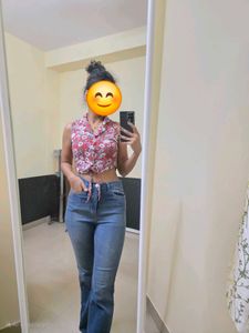 Floral Tie-Front Top