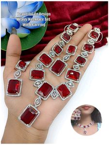 LeBron American Diamond Rodium Plated Necklace