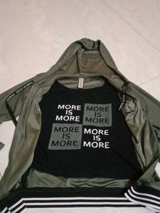 Olive Green Bell Sleeve Hoodie