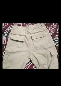 Beige Cargo Pant
