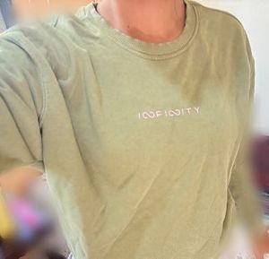 Olive Green Long Sleeve Top