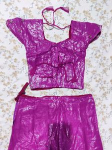 💜😍Girl&#39;s Lehanga Choli ( For 11 - 12 Years )