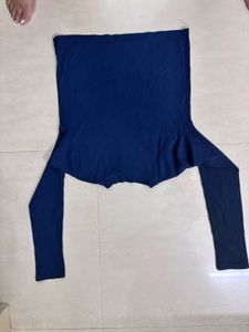 Blue Long Sleeve Top