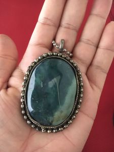 Vintage natural stone Pendant Necklace