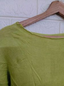 Lime Green Knit Sweater