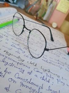 Round Black Frame Glasses