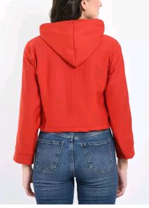 Cotton Red Hoodie