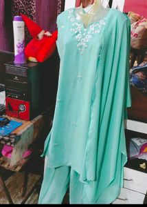 😍Beautiful Embroidery Work Kurti Pant Dupatta🥰