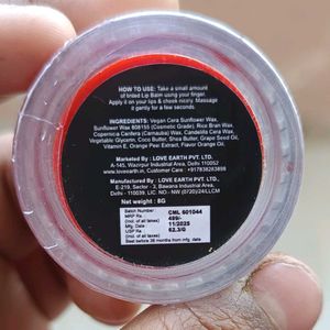 Love Earth Tangerine Lip Balm