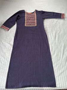 Elegant Navy Blue Kurta