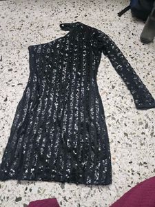 Sparkling One-Shoulder Party Dress