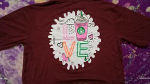 Burgundy Starbucks Graphic Tee