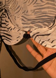 Zebra Print Bra Top
