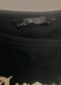 Cute Black Crop Top (SHEIN)