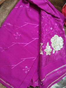 Elegant Purple Saree