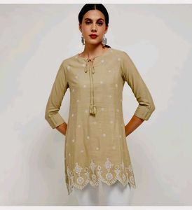 🫒Embroidered Sage Green Tunic
