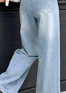 Wide Leg Denim Jeans