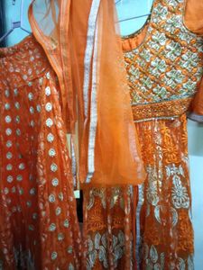 Peplum Heavy Gown Or Lehenga Set
