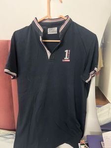 Stylish Navy Blue Polo T-Shirt