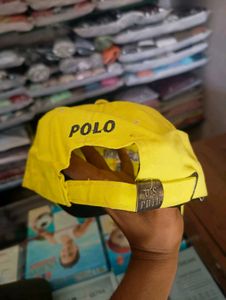 US Polo Buckle Strap, Yellow Cap (Adjustable)