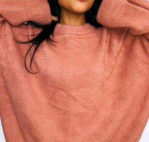 Cozy Coral Knit Sweater