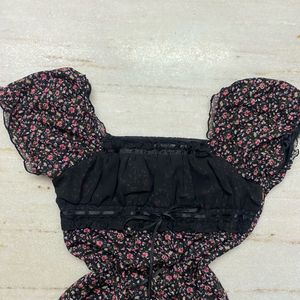 Pinteresty Floral Bustier Top