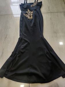 Boutique Made Body Fit Dress With Side Slit