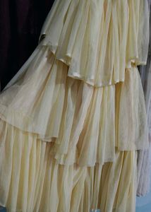 Tiered Yellow Lehenga