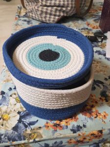 blue evil eye storage box