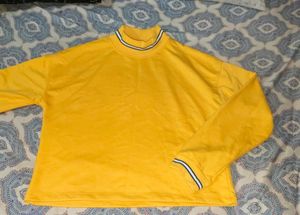 Yellow Mock Neck Top