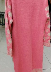 Pink Colored Woolen Kurti