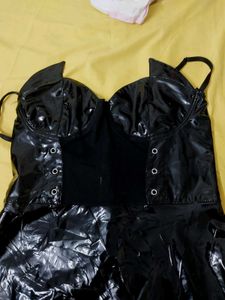 Latex Black Party Dress