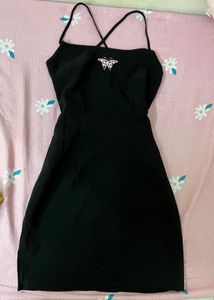 Black Butterfly Mini Dress