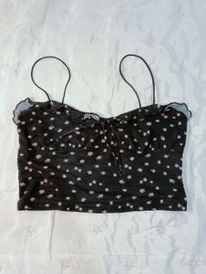 Floral Tie-Front Top